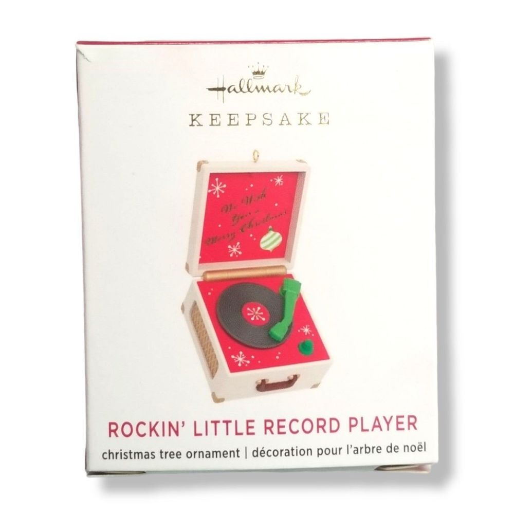 Mini Rockin' Little Record Player Musical Ornament